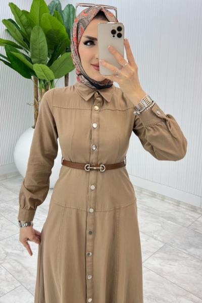 Vizon Premium Selin Elbise Tesettür Giyim