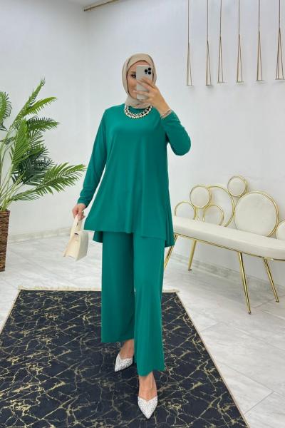 Yeşil Doğa Takım Tesettür Giyim
