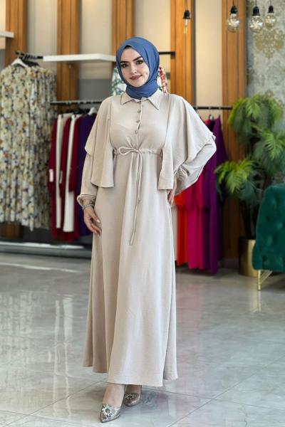 Açelya Elbise Taş Taş Rengi