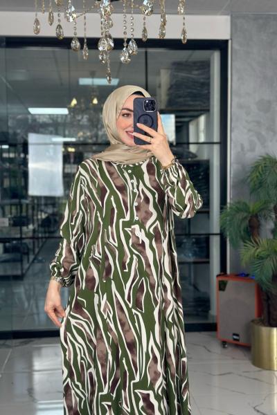 Açelya Elbise-Yeşil Yeşil