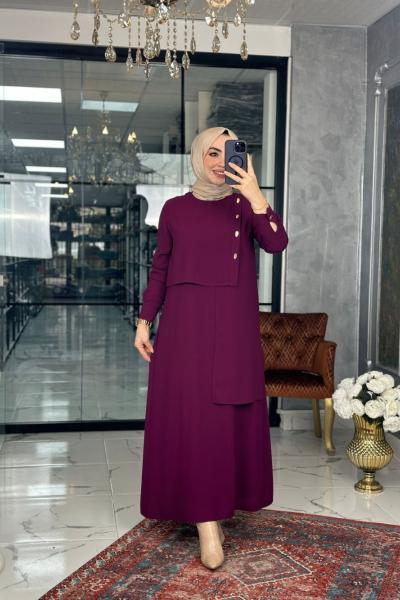 Ahuzar Elbise Mürdüm Mürdüm