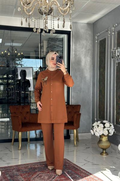 Akasya Takım Kahverengi Kahverengi