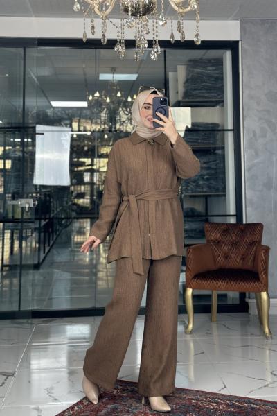 Aksev Takım Kahverengi Kahverengi