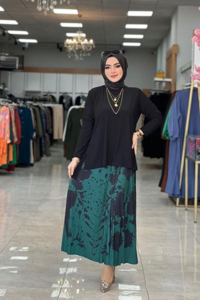 Alya Etekli Takım Zümrüt Zümrüt