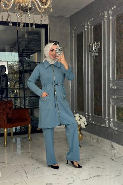 Asel Takım Turkuaz Turkuaz