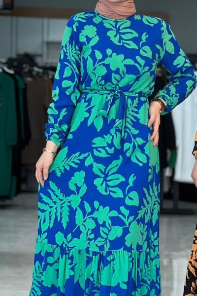 Asena Elbise Turkuaz Turkuaz