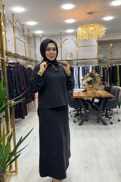 Asmin Takım Siyah Siyah