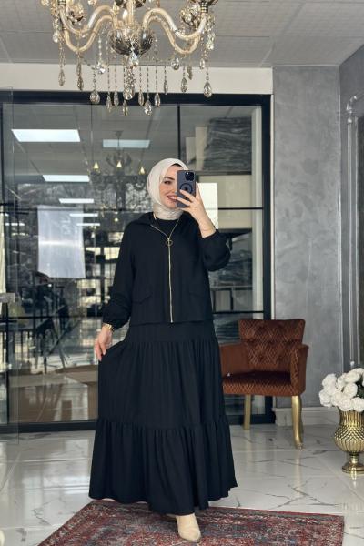 Lina Takım -Siyah Siyah