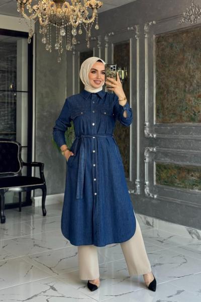 Atlas Tunik Koyu mavi koyu kot