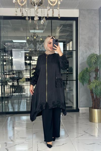 Ayla Qupra Kap-Siyah Siyah