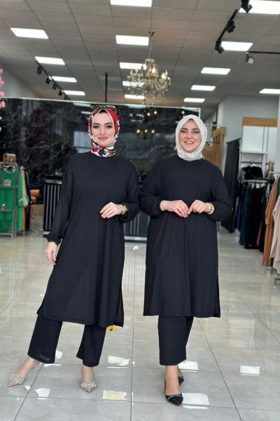 Aylin Elbise Siyah Siyah