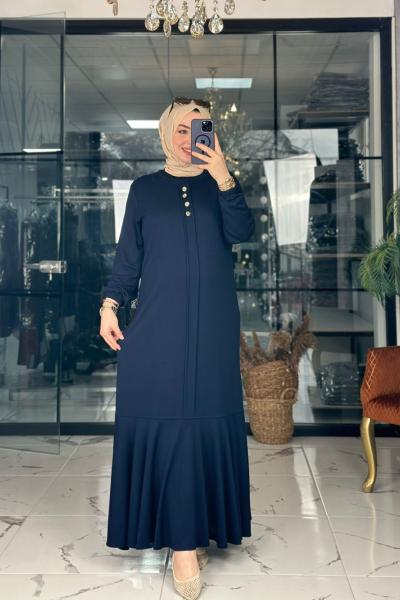 Azel Elbise Lacivert Lacivert