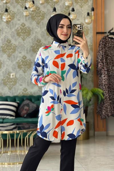 Bahar Gömlek Beyaz Beyaz