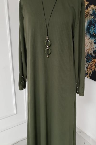 Beliz Elbise Haki Haki