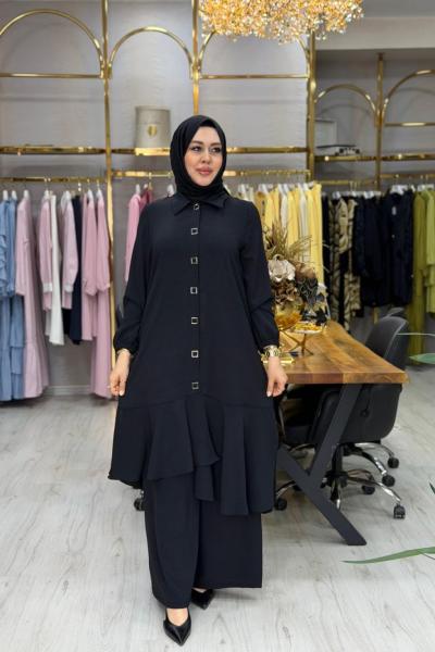 Beyza Takım Siyah Siyah