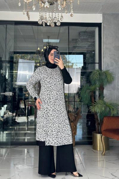 Bircan İkili Takım Siyah Siyah