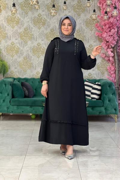Canan Elbise Siyah Siyah