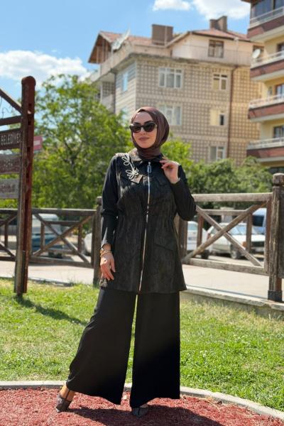 Cansu Takım Siyah Siyah