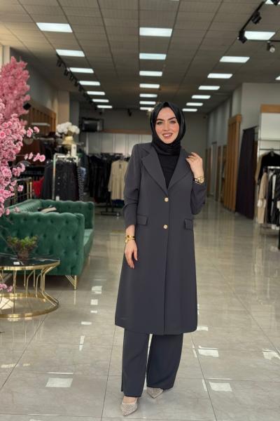 Castel 2 li Takım-Gri Gri