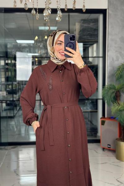 Ceyda Giyçık-Kahve Kahverengi