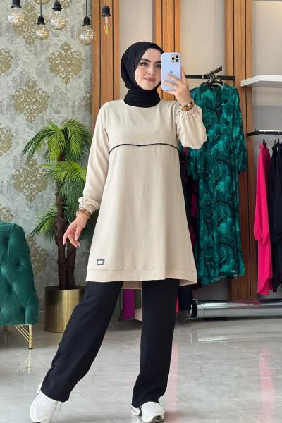 Ceyda İkili Takım Taş Taş Rengi