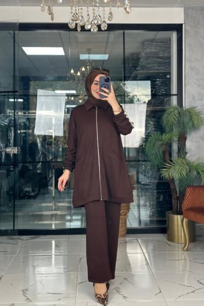 Ceylan Takım Kahverengi Kahverengi