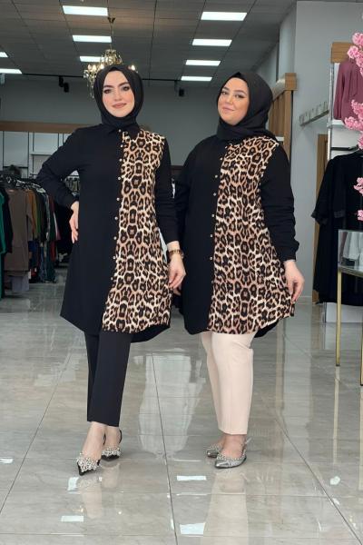Ceylin Leopar Tunik Leopar