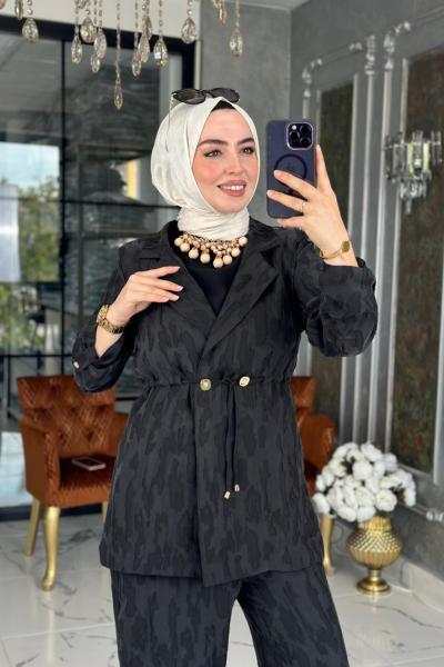 Cupra Ceket Takım-Siyah Siyah