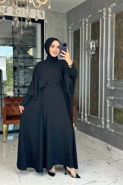 Diana Elbise Siyah Siyah