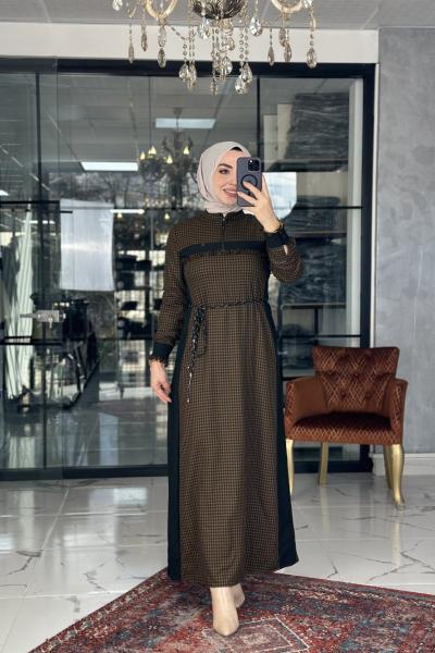 Doku Elbise Hardal Hardal Sarısı