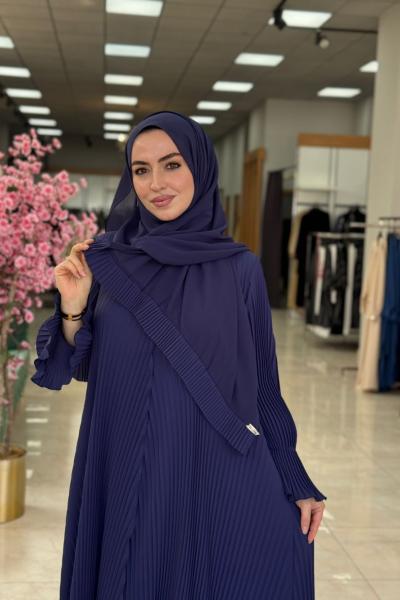 Dubai Abaya-Lacivert Lacivert