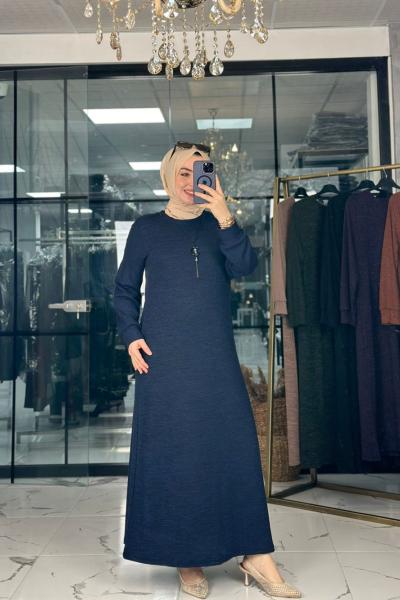 Ebra Elbise Lacivert Lacivert