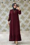 Ebrar Elbise Bordo Bordo