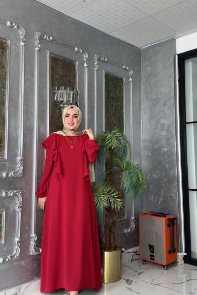 Eda Elbise-Kırmızı Kırmızı