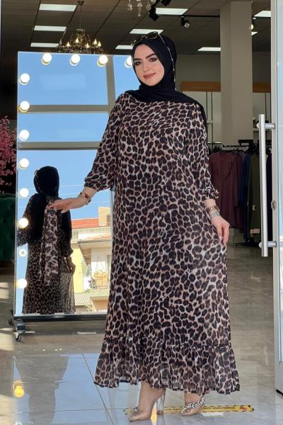 Efruz Elbise Leopar Leopar