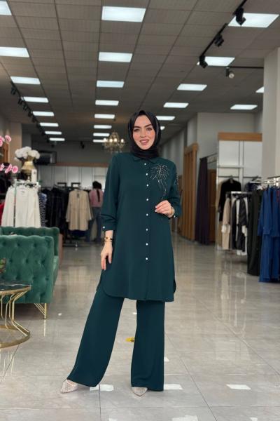 Elisa Pantolon Takım-Yeşil Yeşil