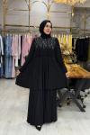 Elora Elbise Siyah Siyah