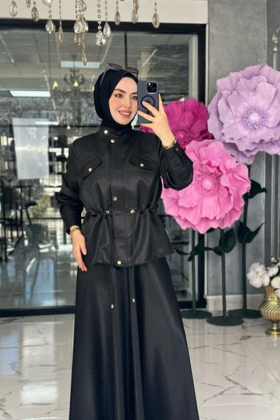 Emel Etek Takım-Siyah Siyah