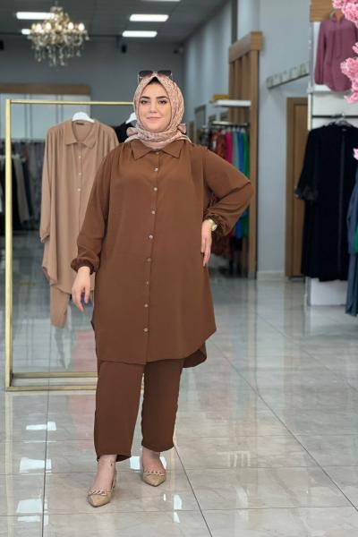 Feray Takım Kahverengi Kahverengi