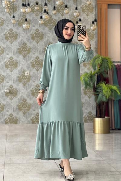 Firuze Elbise Mint Yeşili Mint Yeşili