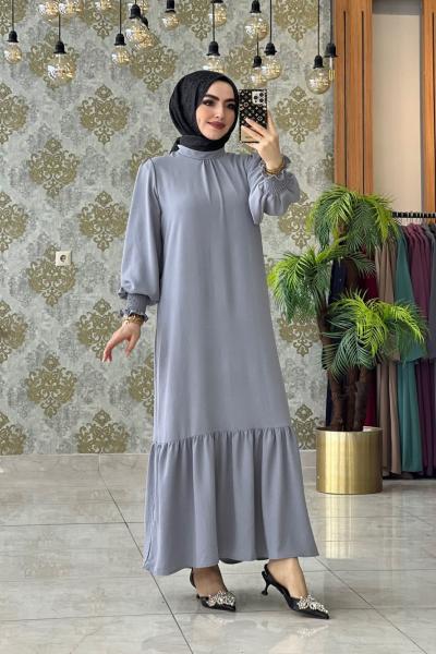 Firuze Elbise Gri Gri