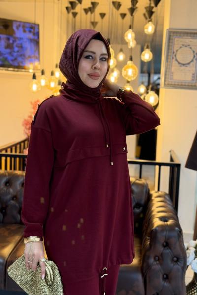 Fulya Takım Bordo Bordo