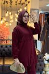 Fulya Takım Bordo Bordo