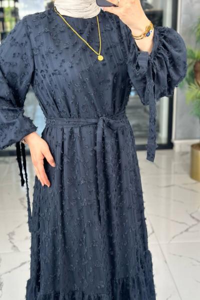 Funda Elbise-Lacivert Lacivert