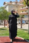 Gözde Elbise-Siyah Siyah