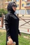 Gözde Elbise-Siyah Siyah