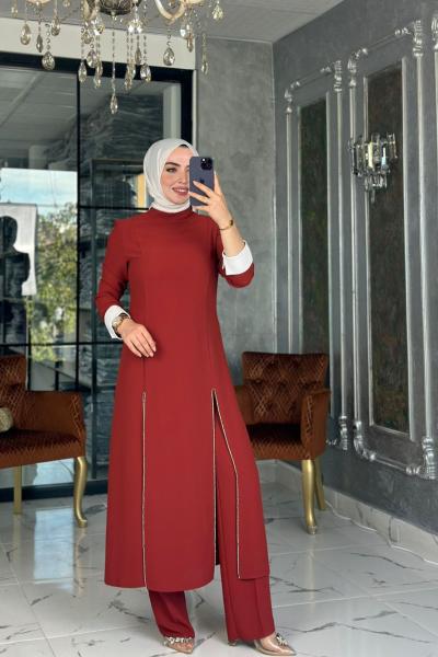 Gözde Pantolon Takım-Taba Taba