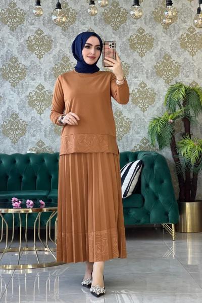 Gül Etekli Takım Camel Camel