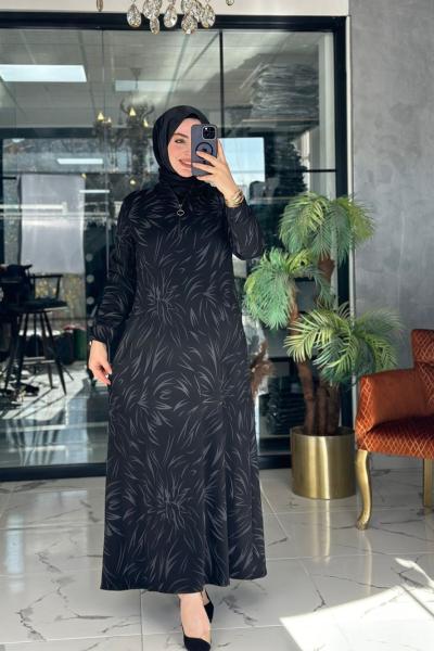 Gülşen Elbise Siyah Siyah