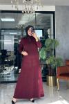 Gülşen Elbise Bordo Bordo